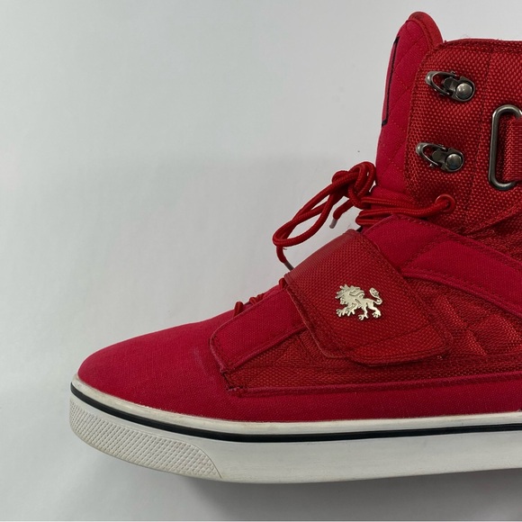 VLADO ATLAS 2 High Top Sneakers Red Lace Up Men’s Size 12 Shoes IG-1500-5C - Picture 7 of 16